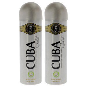 Cuba Gold by Cuba for Men - 6.6 oz Body Spray - Pack of 2